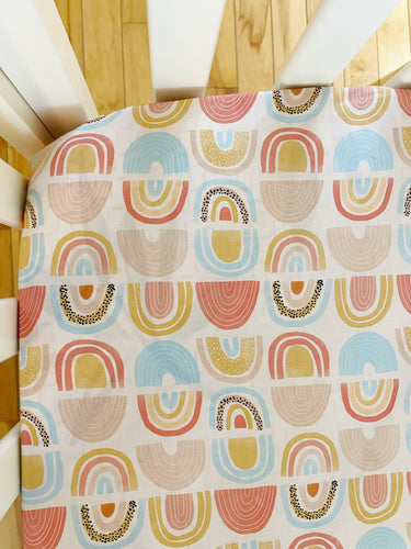 Crib Sheet | Rustic Rainbows