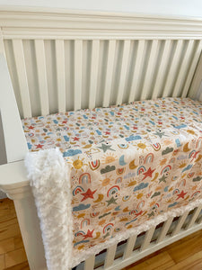 Crib Sheet | Pale Rustic Sky