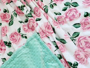 Crib Blanket | Roses