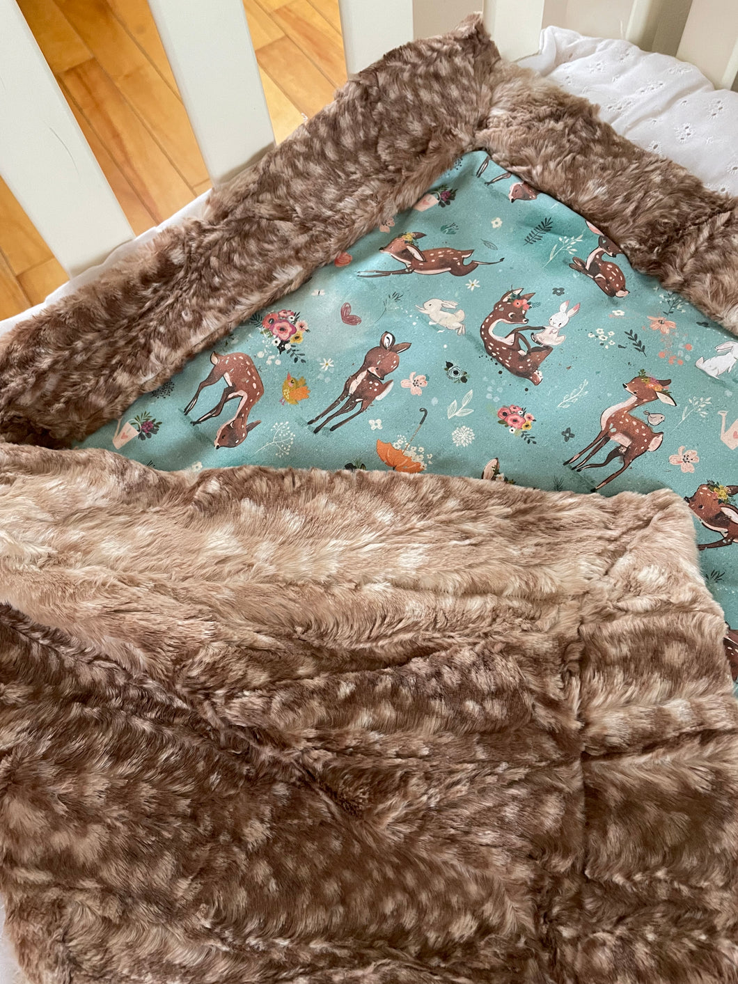 Crib Blanket | Deer Print