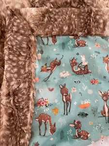 Crib Blanket | Deer Print