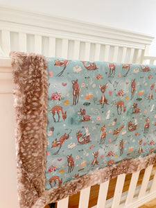 Crib Blanket | Deer Print